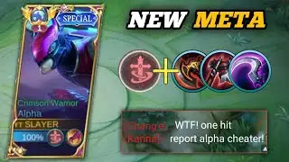 Unstoppable Alpha New One-Shot Build & Emblem 2023! 🔥😱 | Alpha Gameplay | MLBB