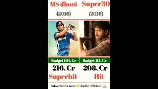 #shortsvideo ms dhoni vs super30 movie box office collection comparison video