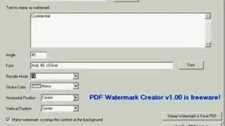 Add watermark to PDF files