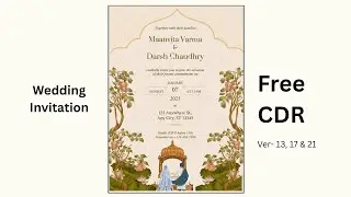 Wedding Invitation Design in CorelDRAW | Marriage Card Design Tutorial