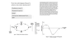 ACT Science Data Interpretation Question- Interpreting Elliptical Orbits