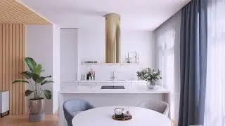 Złoty okap wyspowy | GLOBALO Cylindro Isola 39.7 Light Gold