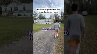 Purchasing land for our manufactured home #land #manufacturedhome #mobilehome #affordablehousing