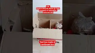 #Tool Box made of Cardboard box # #innovation  Reduce Recycle Reuse
