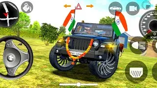 Modified Mahindra Thar Mcqueen | Race with Cars - Thar vs Truck #5 - Indian Cars Simulator 3D