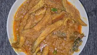 নারকেলের দুধ দিয়ে বাইম মাছ ভুনা। বাইম মাছের রেসিপি। Bengali style narikeler dud diye baim  recipe.