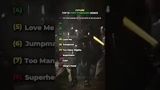 future's top 10 most streamed songs on spotify #future #pop #music #fyp #shorts