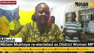 Miriam Mukhaye re-electeted as District Woman MP for Mbale