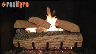 The RH Peterson Real Fyre Split Oak Vented Gas Log Set