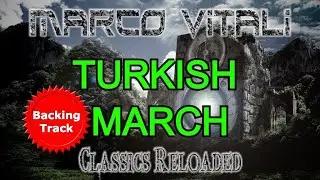 Turkish March guitar backing track - rock metal full version by marco vitali