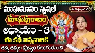 మాఘపురాణం 3వ రోజు కథ | Magha Puranam Day 3 Story | Magha Puranam by Ramaa Raavi | SumanTV