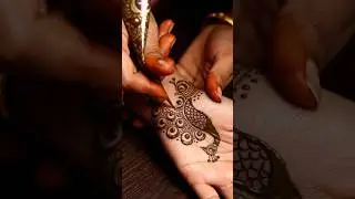 Beautiful peacock mehndi design 🦚#shorts #mehndi #tranding #art #ytshorts