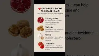 Boost Heart Health with These 4 Power Foods || #HeartHealth #PowerFoods #HealthyEating