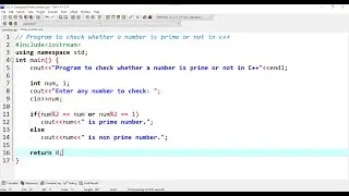 Prime number || C++ || Program to check whether a number is prime or not | Prime Number in C++