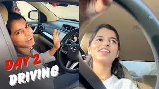 Day 2 of learning Car Driving. I scared Rishav