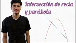 Determinar las intersecciones entre una parábola y una recta ✅👌.