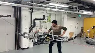 Suspended Cable-Driven Robot Force Mode