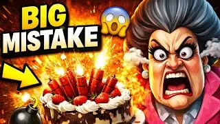 I Removed the Candle and Put Firecrackers on Scary Teacher&rsquo;s Cake 😱🔥 | Full Gameplay