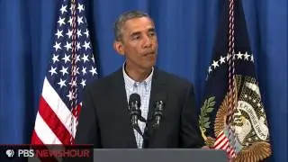 President Obama addresses the situation in Ferguson, Missouri, and U.S. efforts in Iraq