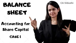 #1 Shares Balance Sheet | Class 12 Accountancy | Accounting for Share Capital | VCC |