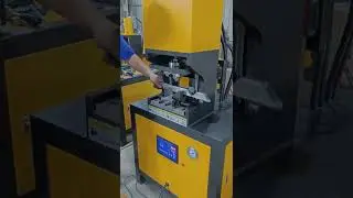 Hydraulic Angle Punching Machine For 40x20mm Rectangular Tube
