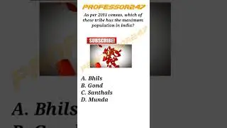 As per 2011 census, which of these tribe has the maximum population in India? #shorts