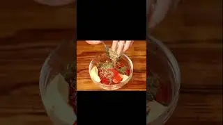 Marinating a huge bull leg