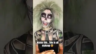 5 HOURS OF BODY PAINT!!! 🤯😱 #scary #horrorshorts #halloween #makeupartist #artist #art #sfx #art