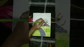 making beautiful nature scene #craftynoor978 #art #naturescene