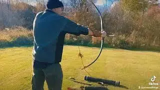 Gemsbok horn bow, the 60# Morticia. #bow #bowhunting #archery #archer #hunting