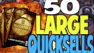 50 LARGE QUICKSELLS!!! 1 MILLION + OMFG INSANE | MADDEN 16 ULTIMATE TEAM PACK OPENING | WE RICH!!!