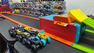 Испытание Sky High JUMP! Монстр-траки взлетают и разбиваются в грандиозном гоночном событии Diecast