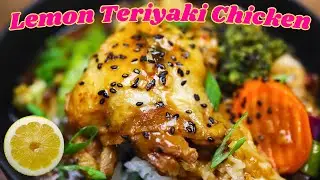 Instant Pot Lemon Teriyaki Chicken with Pot-in-Pot Jasmine Rice and Stir-Fry Vegetables