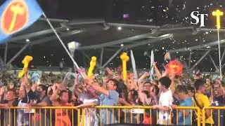 WP leads in sample count for Sengkang GRC, Workers' Party supporters cheering