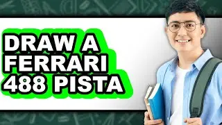 How to Draw a Ferrari 488 Pista (easy Method)