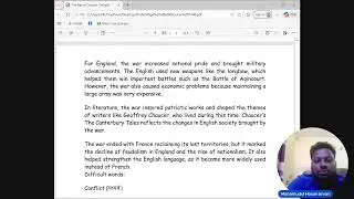History of English literature (Age of Chaucer 1340-1400)