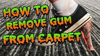 How to remove gum from carpet GUARANTEED