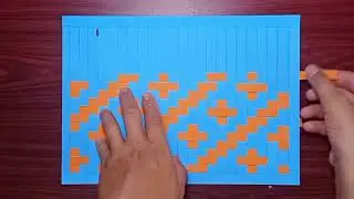 2 paper weaving tutorial - weaving with paper strips - paper mat - diy weaving craft.