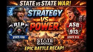 State vs State WAR Recap! Strategy Beats Power | RIP 430 vs ASB 913 | State of Survival 