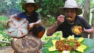 Super Tasty Stir Fry Spicy Stingray eating so delicious - everything I am cooking for people food