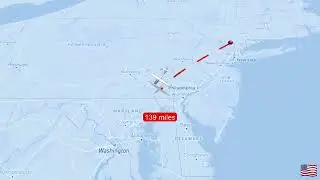 Distance between Newyark to Washington DC USA #europeancapital #automobile #news 