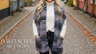 H&ouml;r auf, NORMALE Schals zu H&auml;keln! Taschenschal in 1 Tag (Super Einfach)