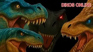 Dinosaur game. Dinos online playing video mode 