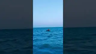 kayaking through bluest  ever the Indian Ocean#rameshwaram #kayaking