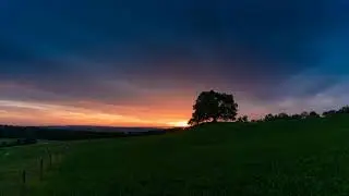 Sunset Farm - No Copyright 4K Video
