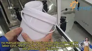 Sauce Plastic Barrel Pail Lid Pressing Machine, Automatic Plastic Bucket Capping Machine
