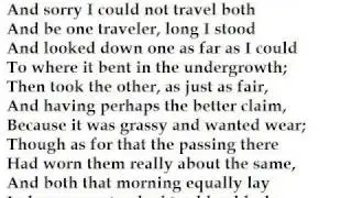 The Road not Taken by Robert Frost (read by Tom O'Bedlam)