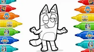 Learn to Draw Bluey | Kids Cartoon Drawing 🖌️