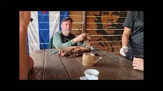 How they make cigars on tobacco Farm Vinales, Cuba