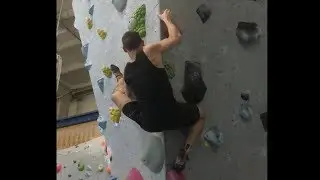 Climbing at Berta Block Boulderhalle in Berlin